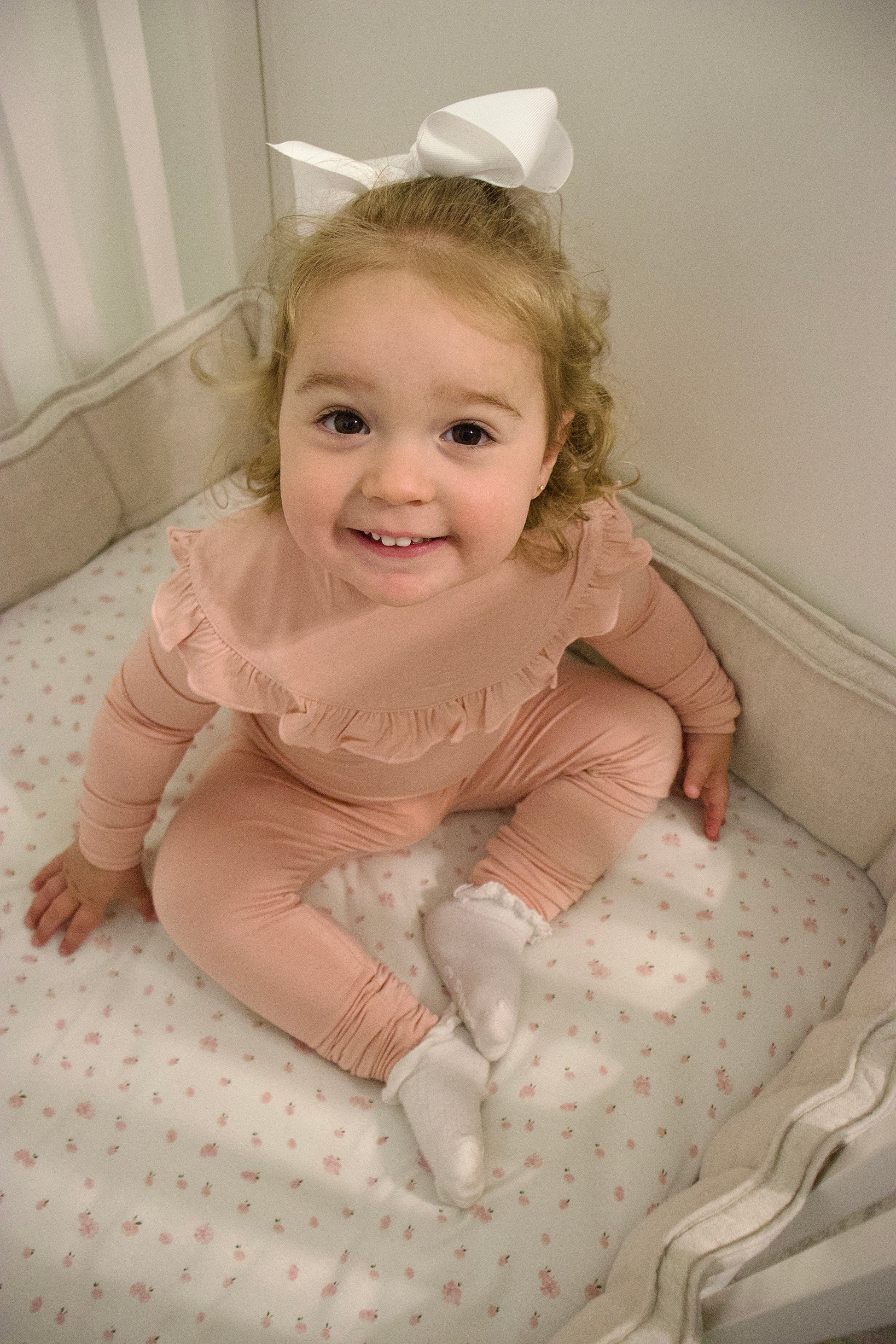 Toddler Snuggle Set – Blush Pink Bamboo Pajama