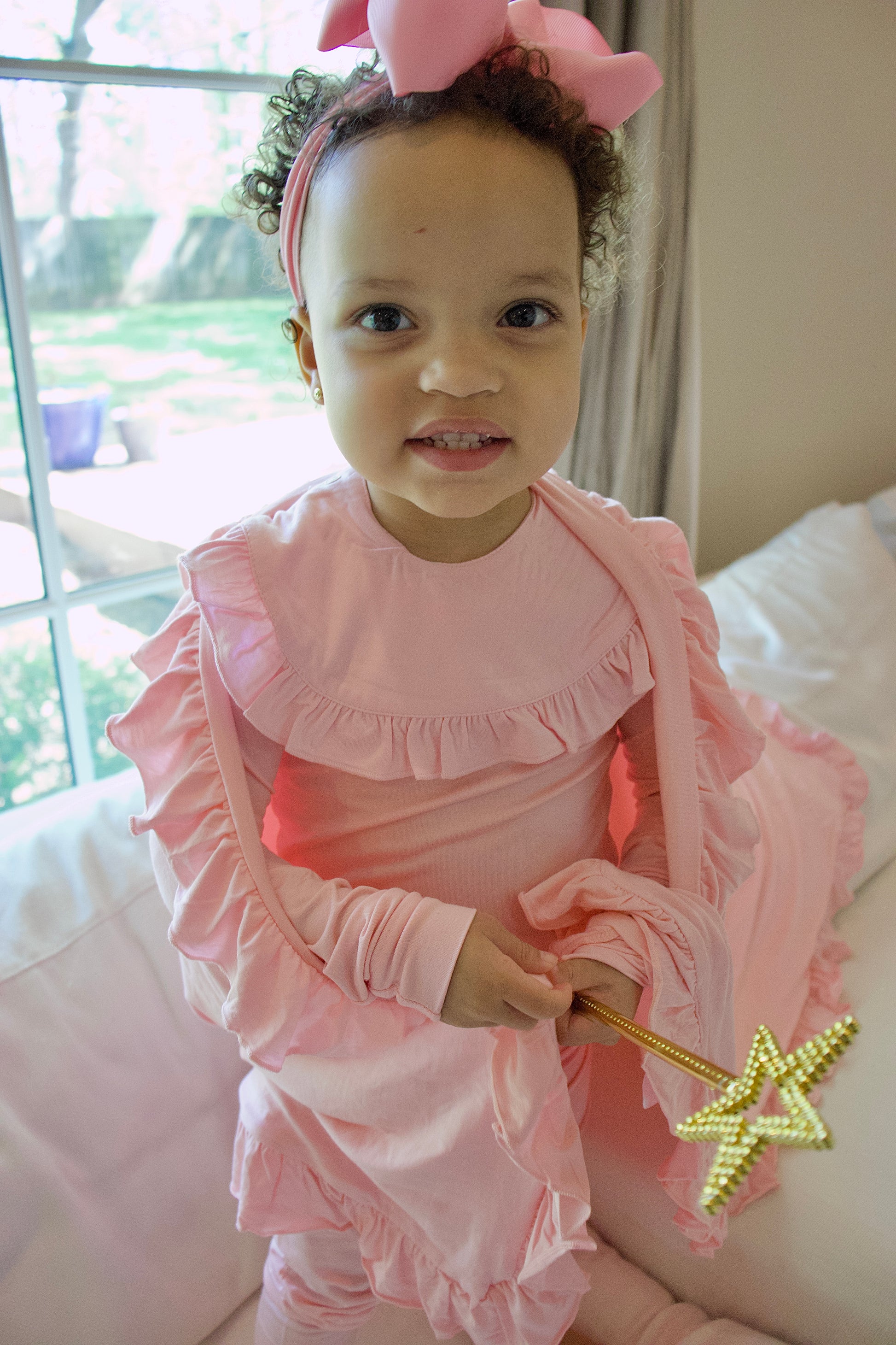 Toddler Snuggle Set – Light Pink Bamboo Pajama