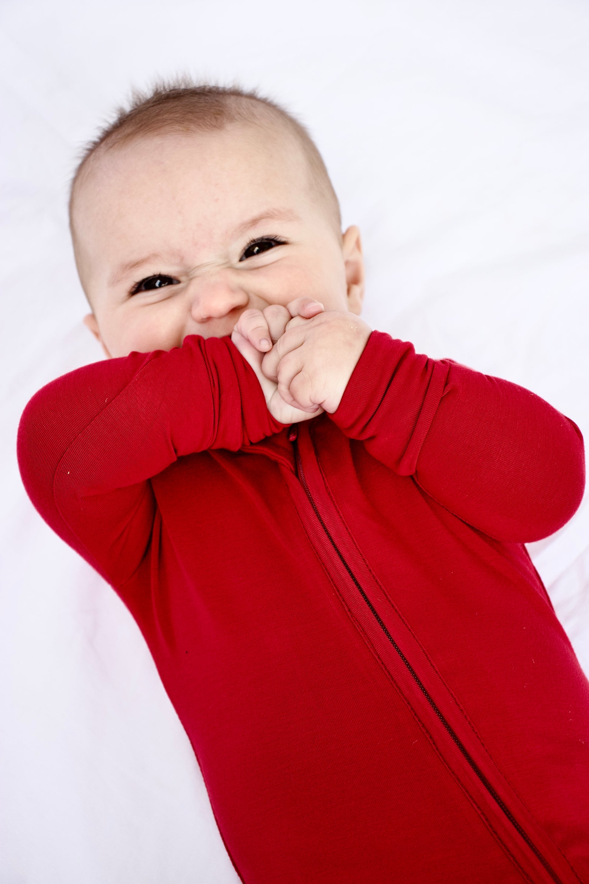 Bamboo Baby Pajama with 2 Zipper – Soft & Breathable Sleepwear | - Wine