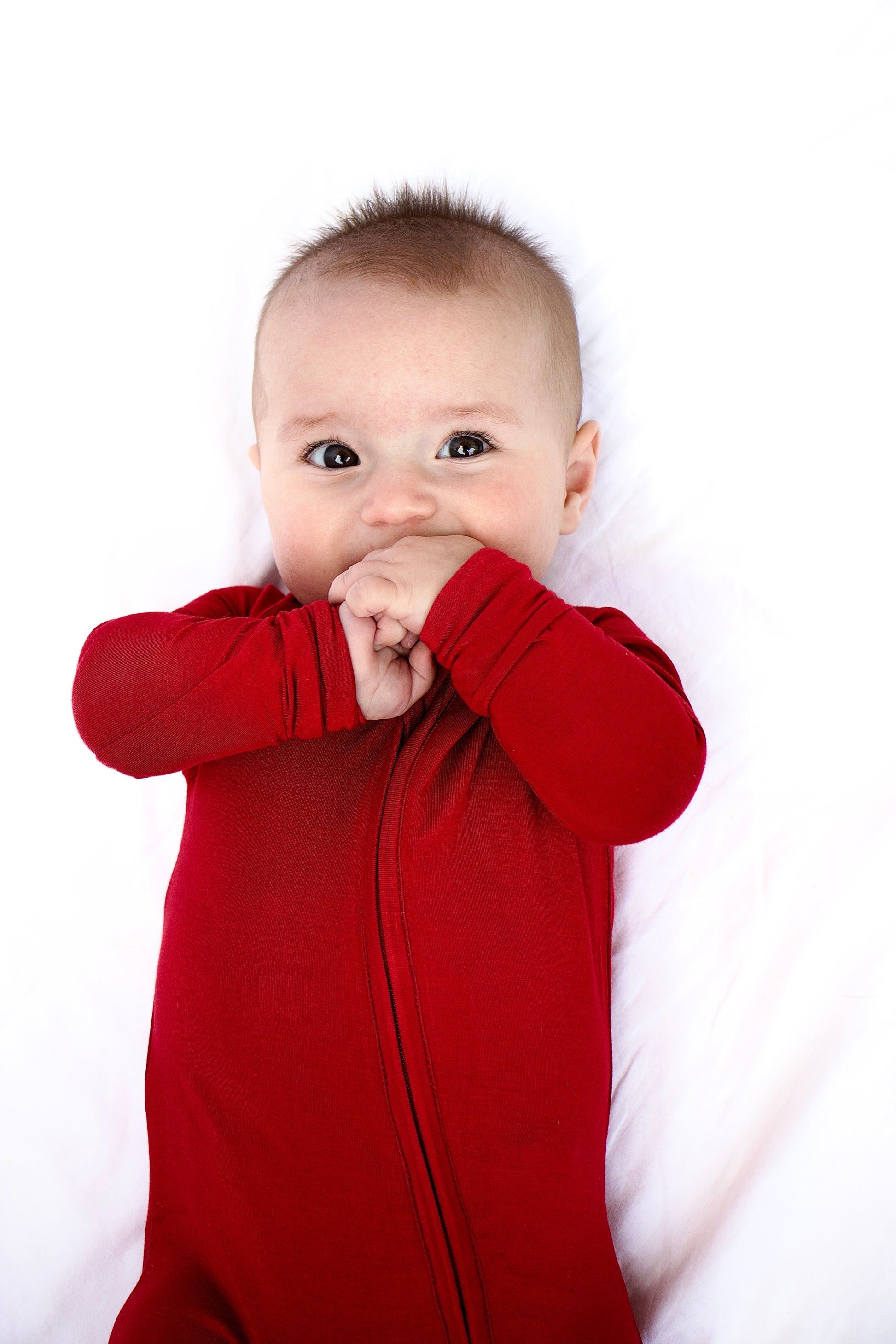 Bamboo Baby Pajama with 2 Zipper – Soft & Breathable Sleepwear | - Wine