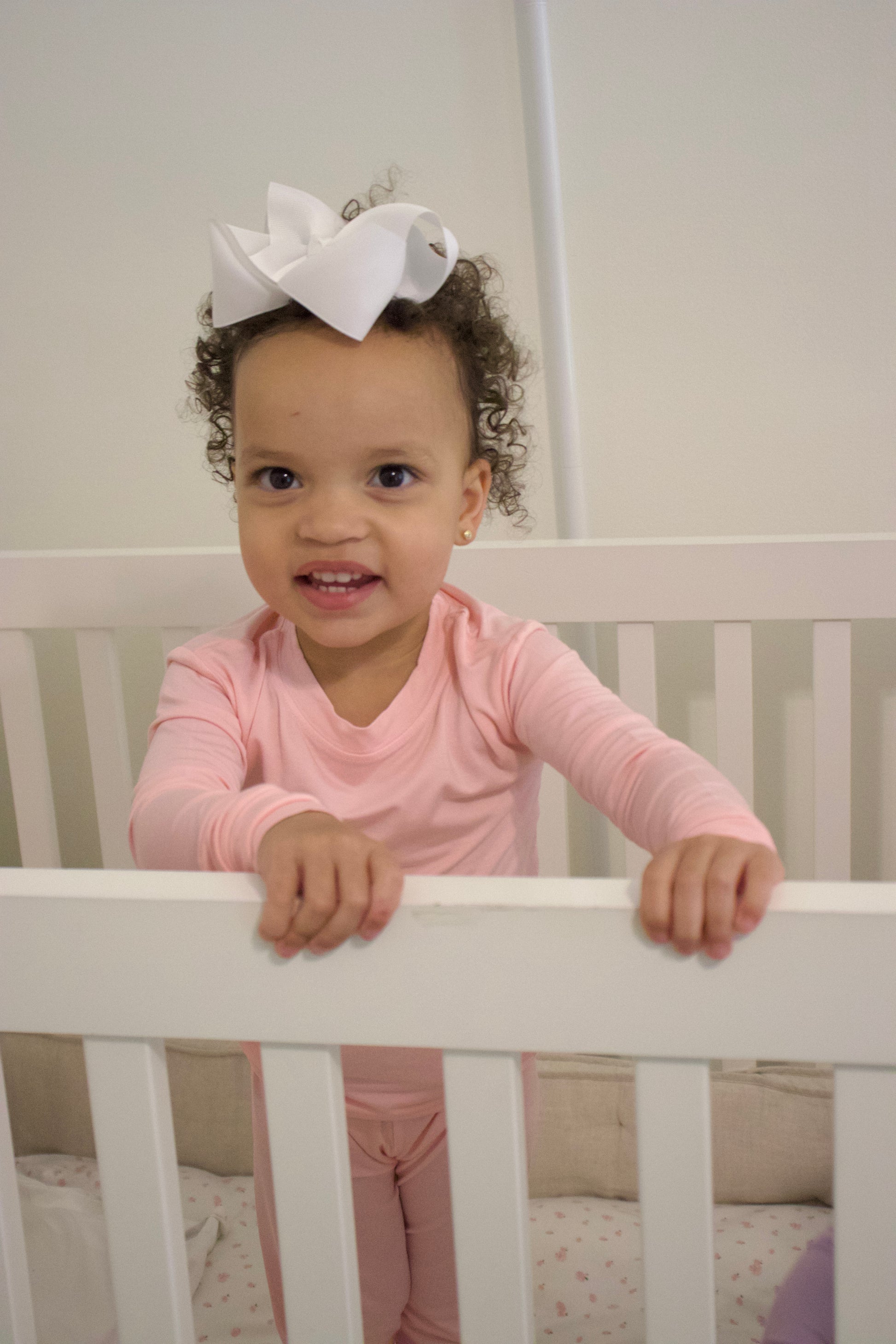 Toddler Snuggle Set – Light Pink Bamboo Pajama