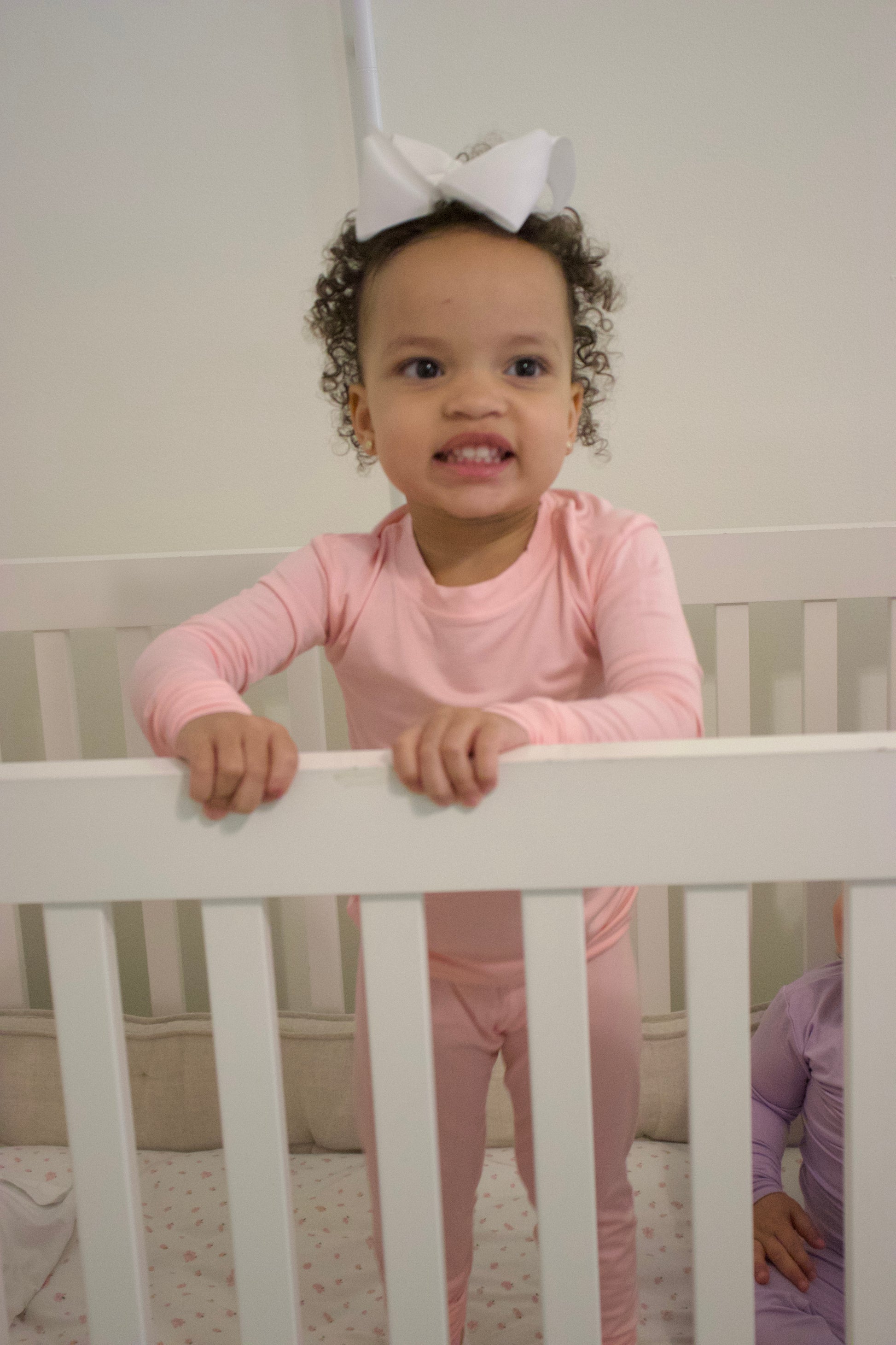 Toddler Snuggle Set – Light Pink Bamboo Pajama