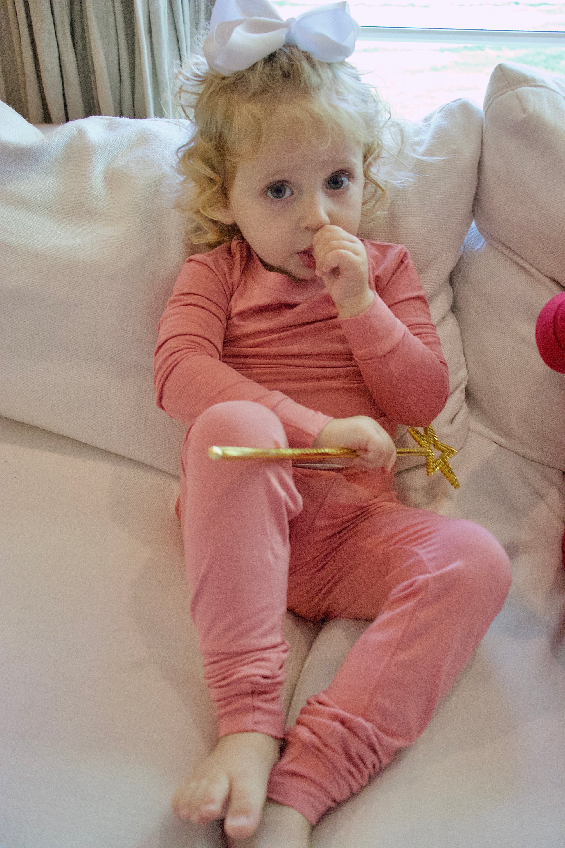 Toddler Snuggle Set – Rose Pink Bamboo Pajama