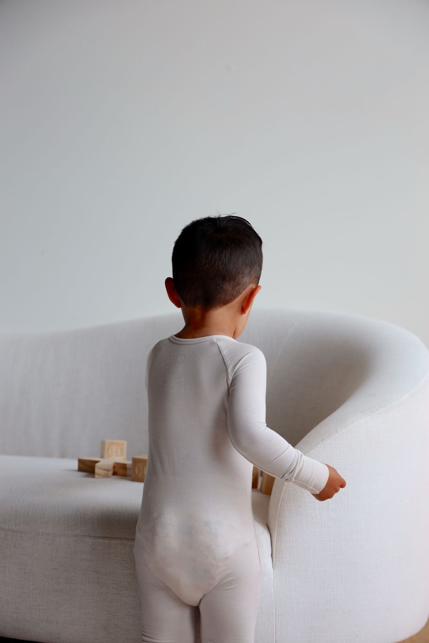 Bamboo Baby Pajama with 2 Zipper – Soft & Breathable Sleepwear | Beige