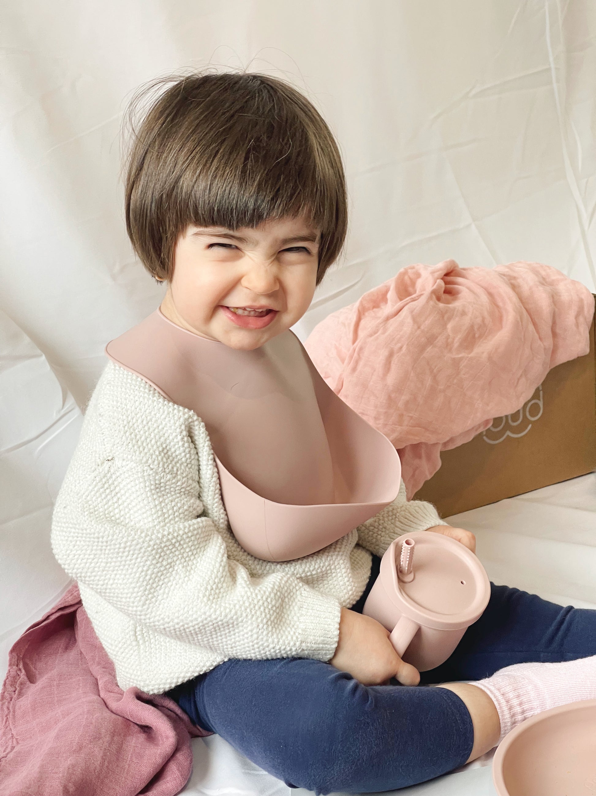 Silicone Baby Bib - Pink