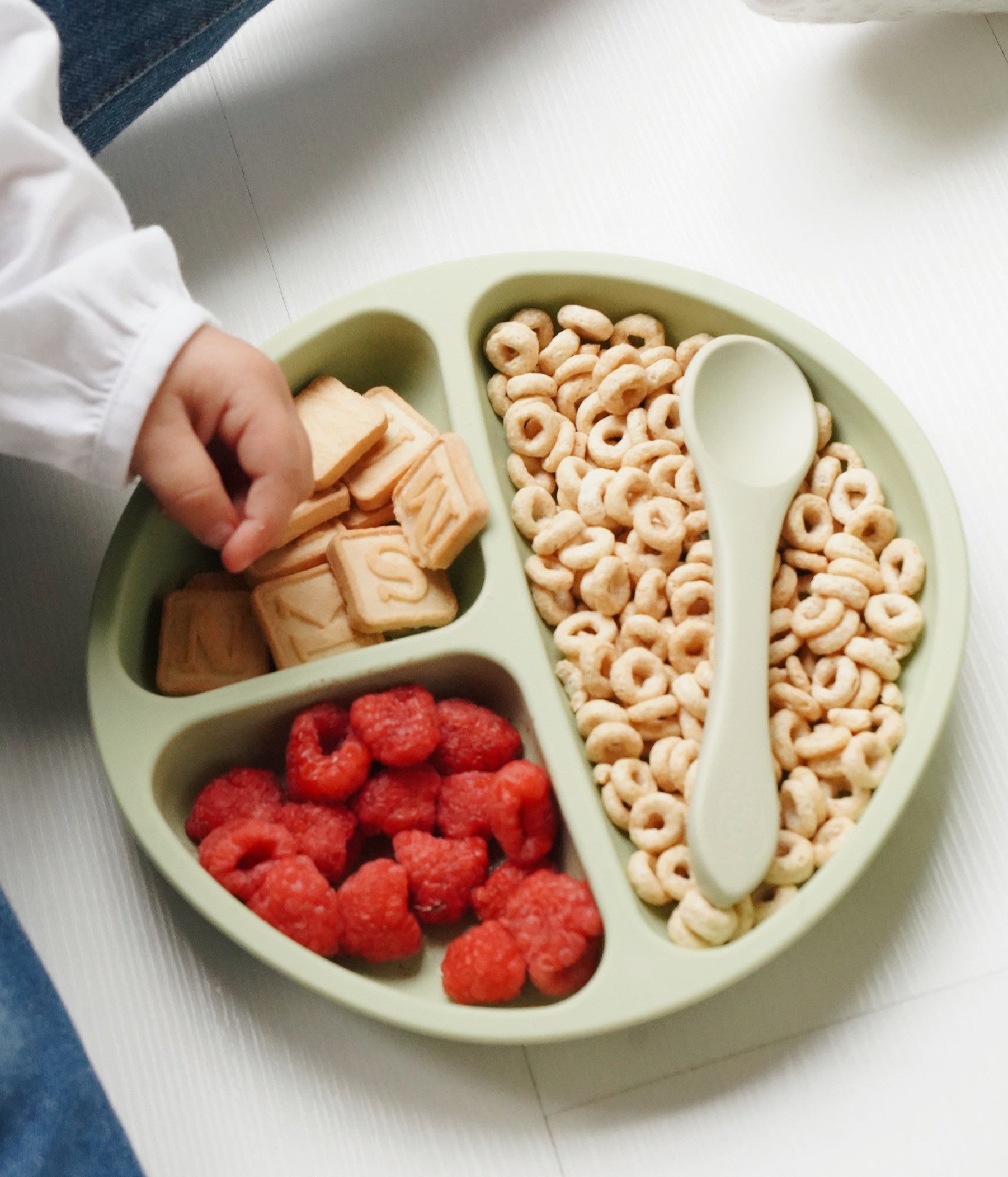 Silicone Baby plate - Green