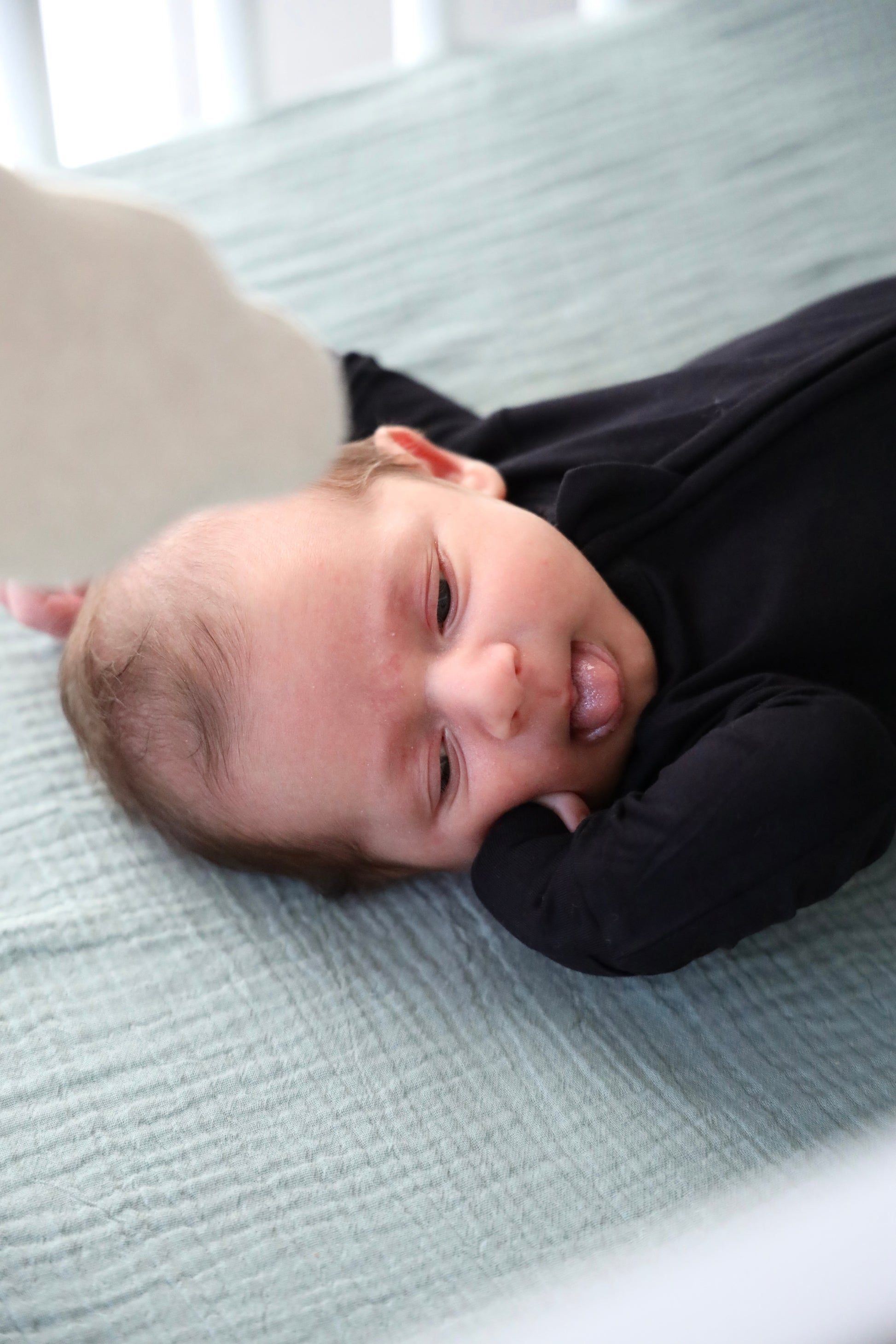 Bamboo Baby Pajama with 2 Zipper – Soft & Breathable Sleepwear | Black