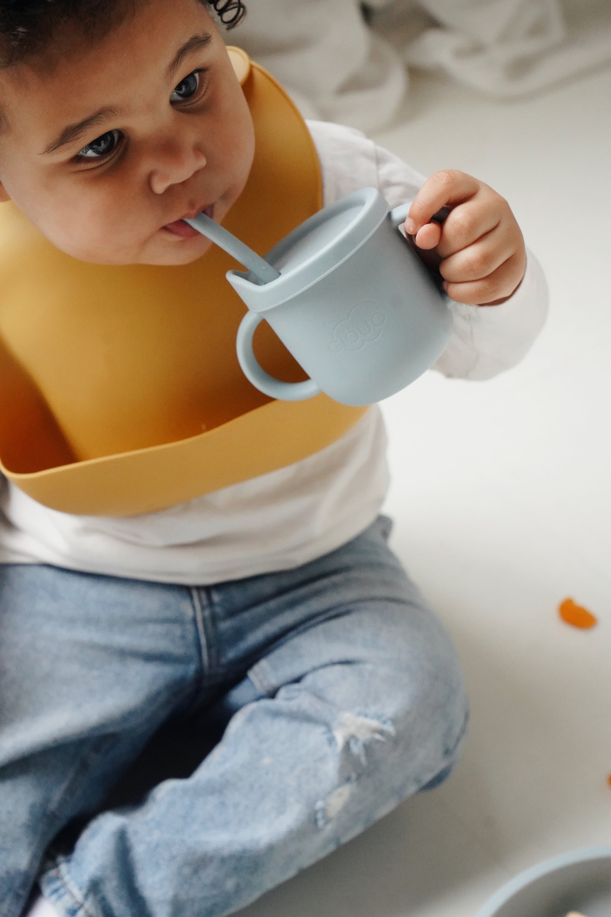 Silicone Baby Bib - Mango