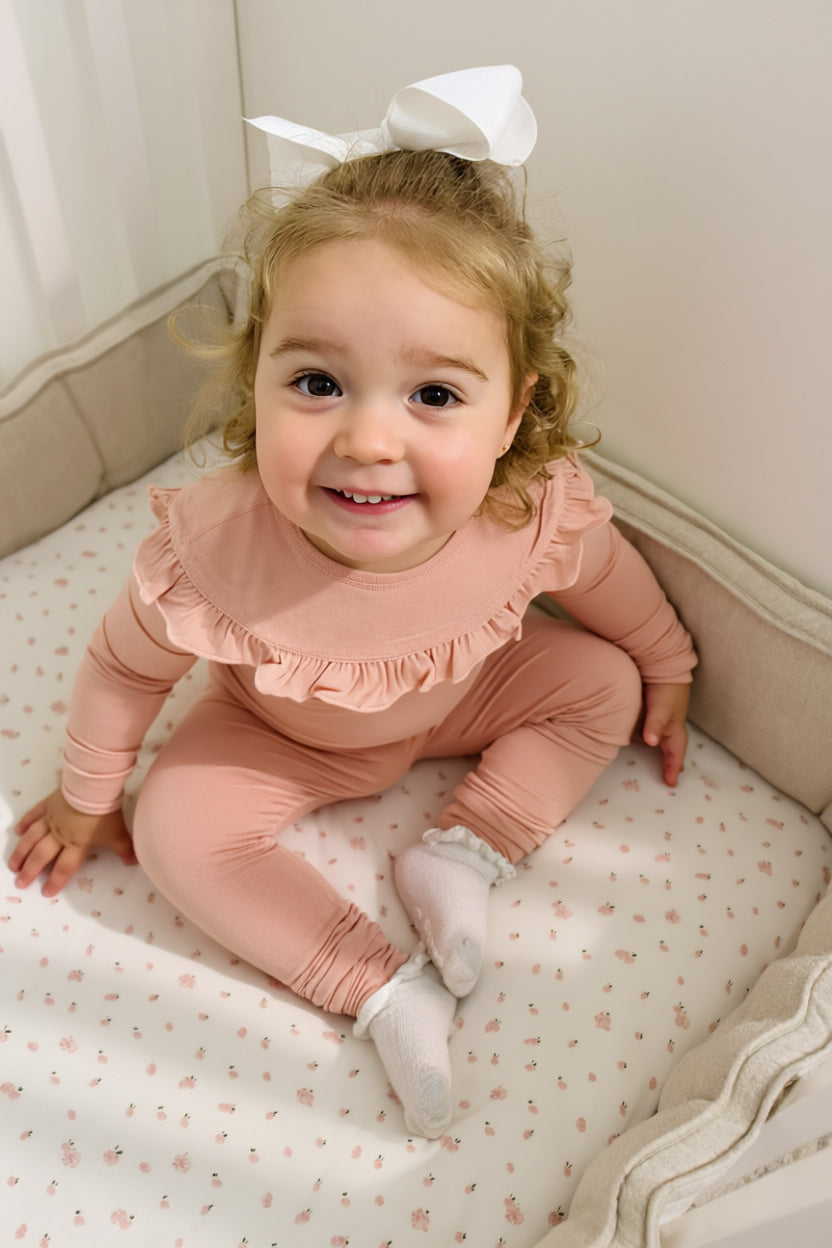 Toddler Snuggle Set – Blush Pink Bamboo Pajama