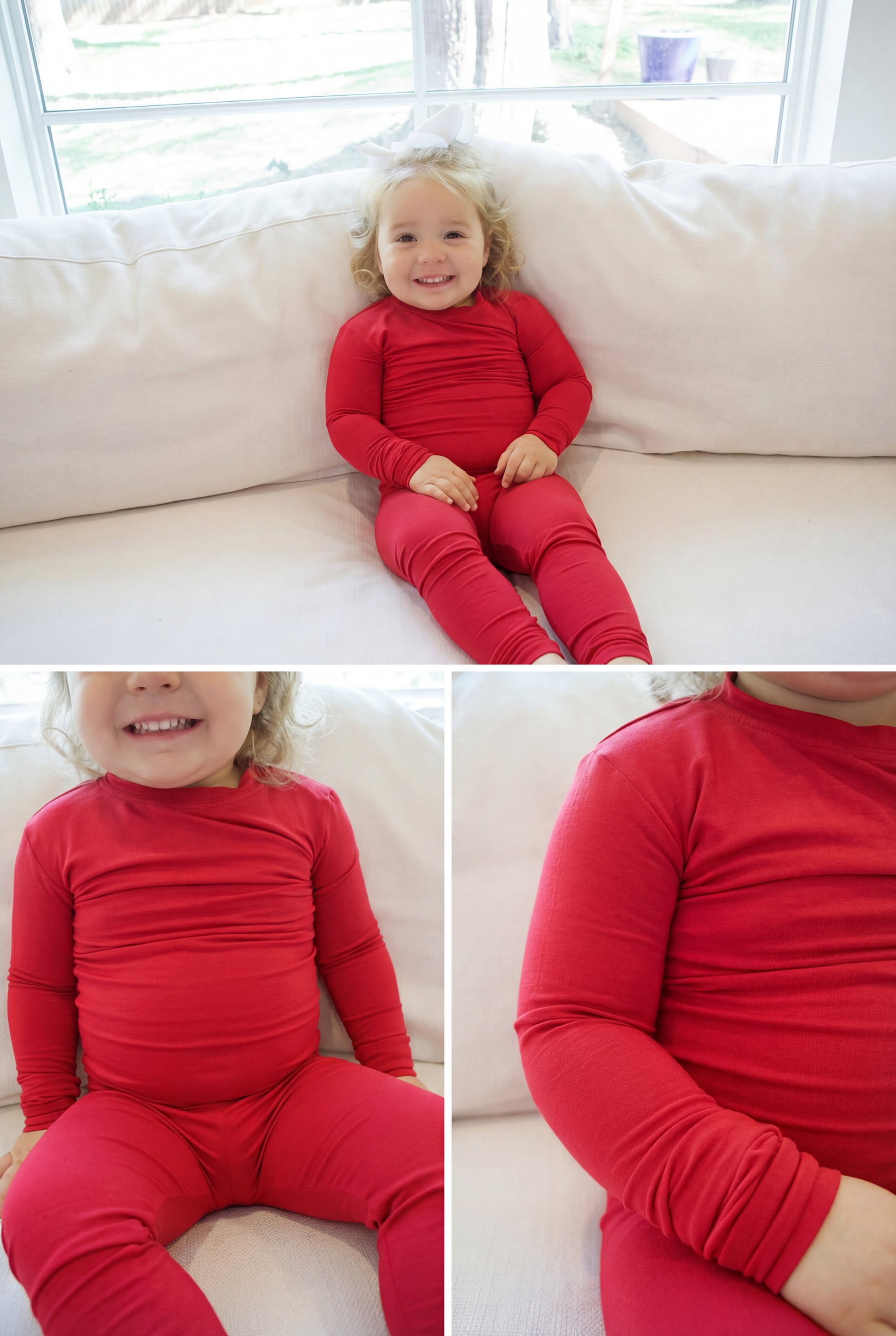 Toddler Snuggle Set – Wine Bamboo Pajama