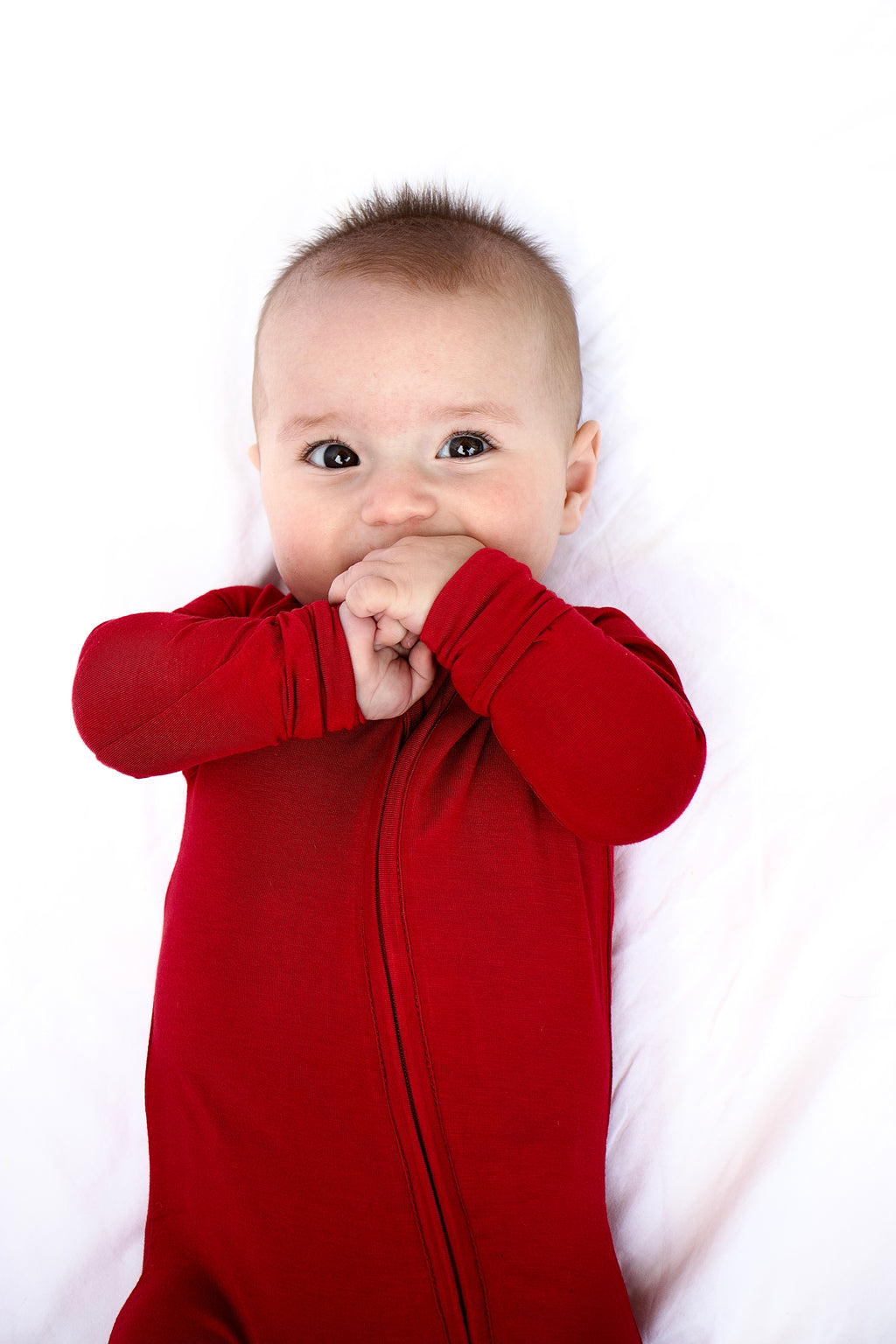 Bamboo Baby Pajama with 2 Zipper – Soft & Breathable Sleepwear | - Wine