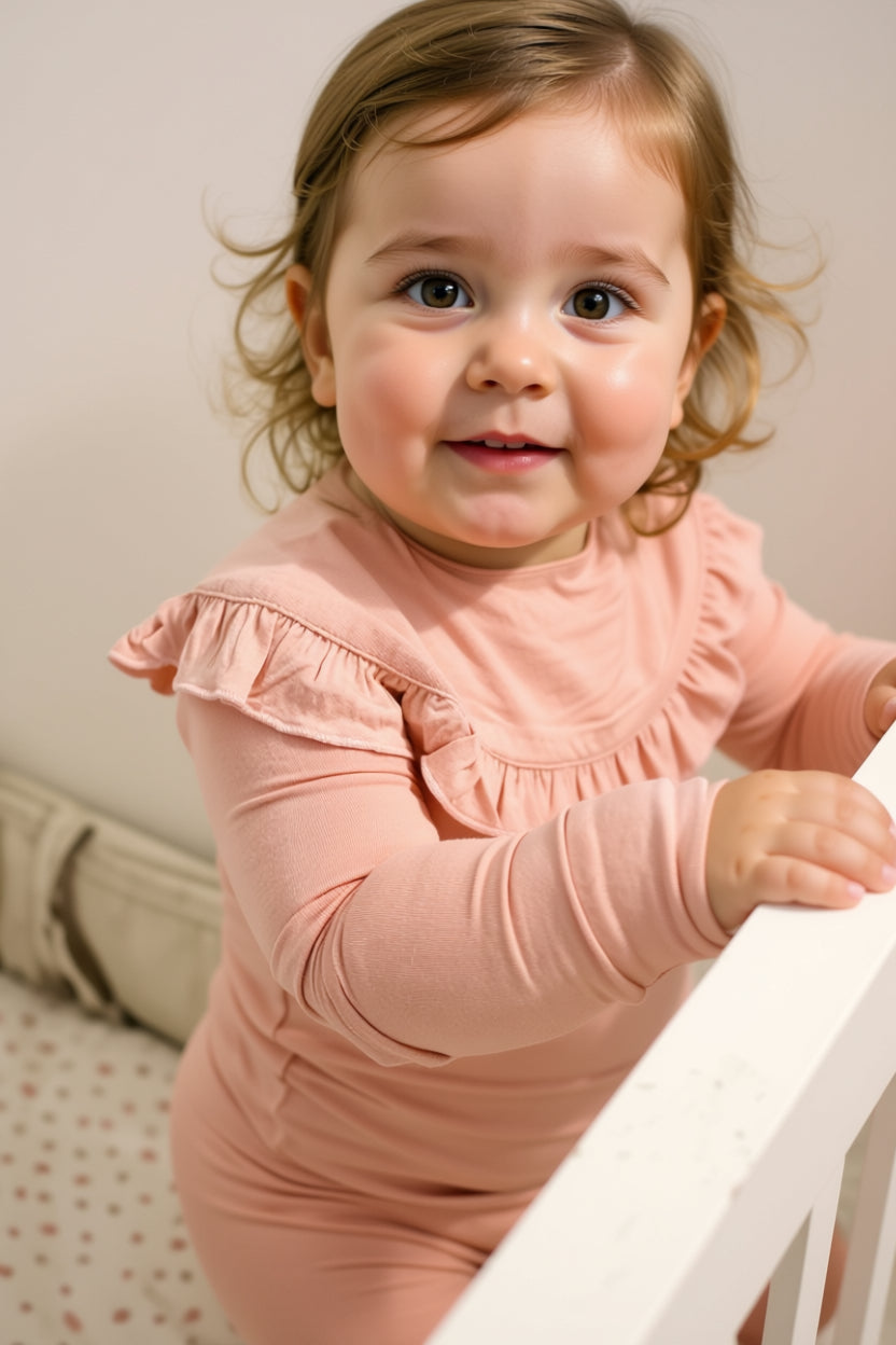 Toddler Snuggle Set – Blush Pink Bamboo Pajama