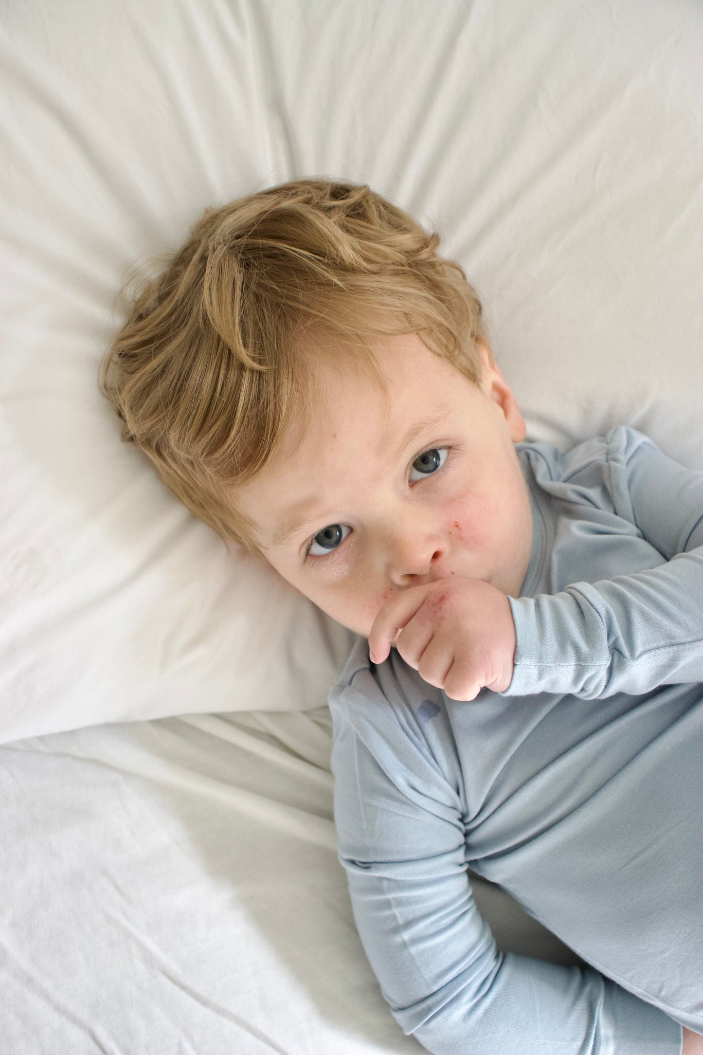 Baby Bamboo 2 pcs set Pajama | Unisex - Dusty Blue Child