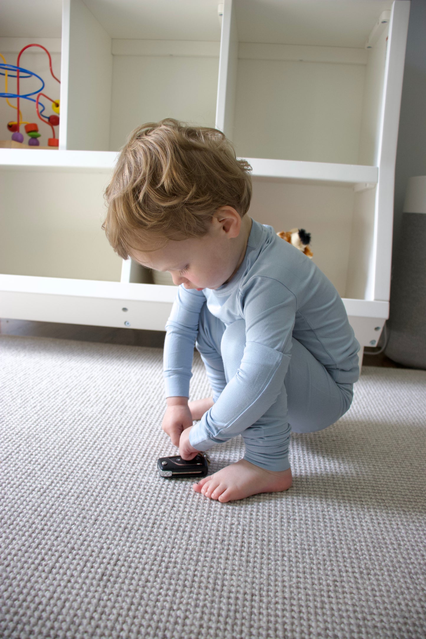 Baby Bamboo 2 pcs set Pajama | Unisex - Dusty Blue Child