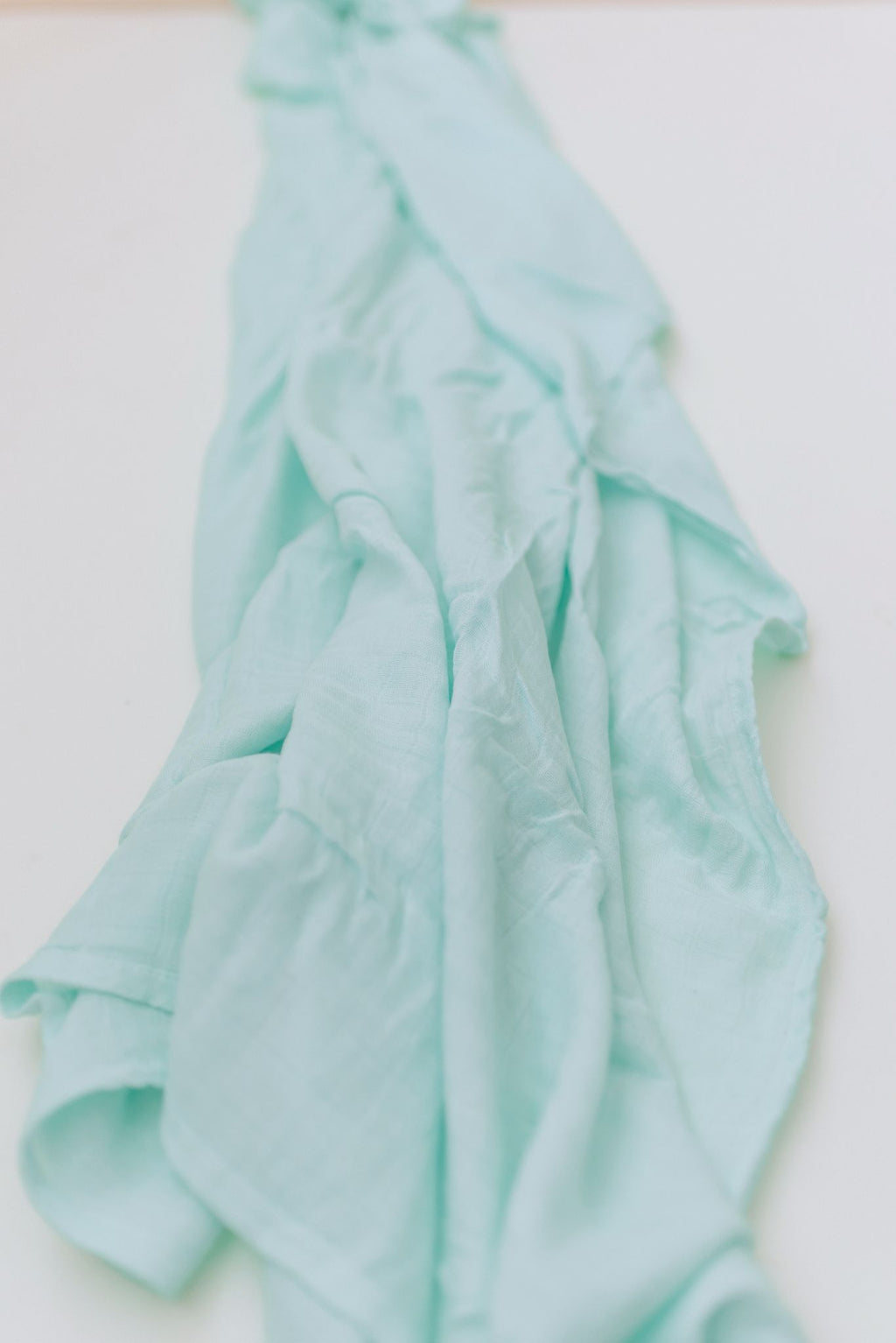 Bamboo Muslin Swaddle Blanket - Aqua
