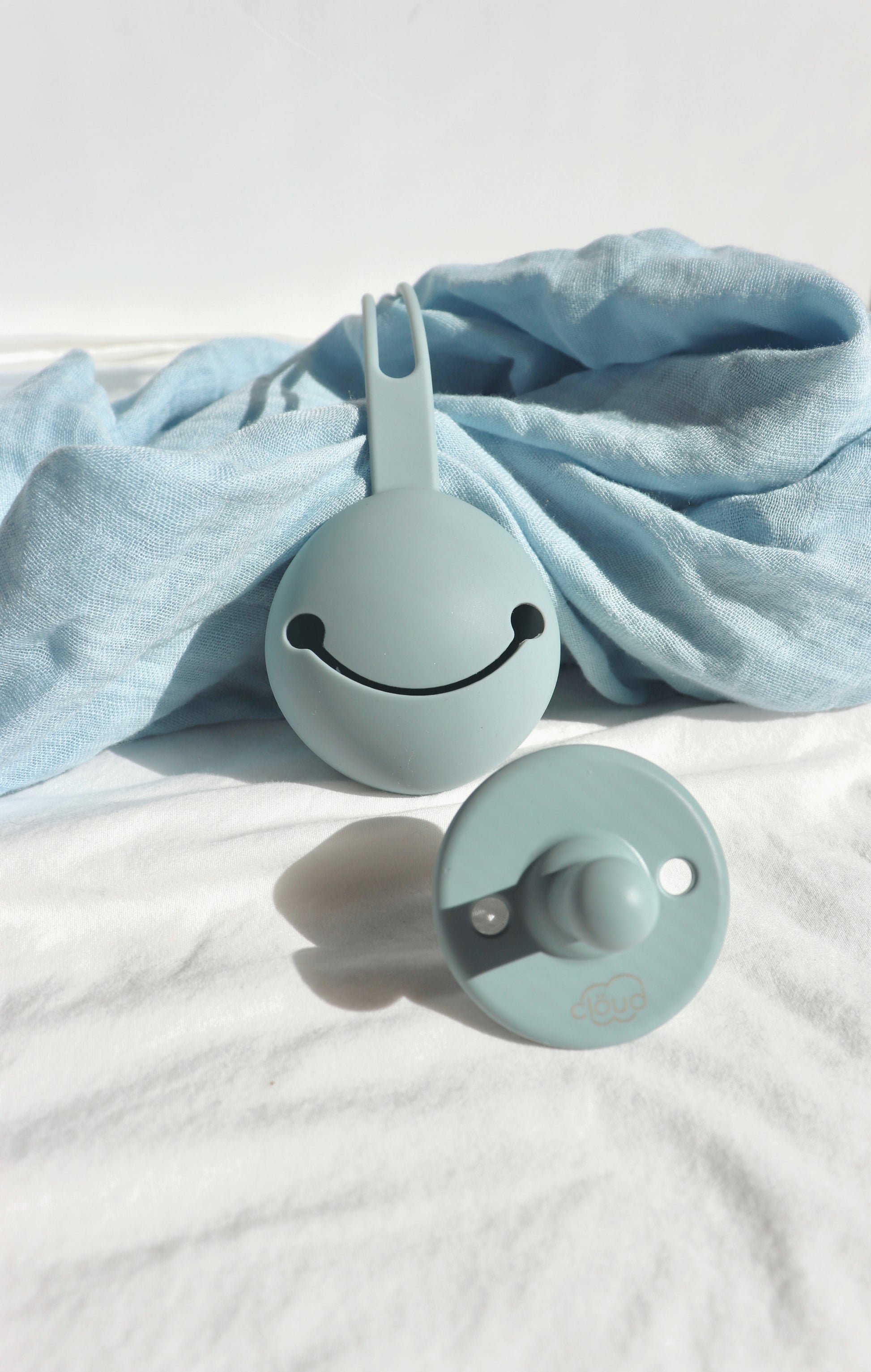 Silicone Pacifier Holder Case - Baby Blue