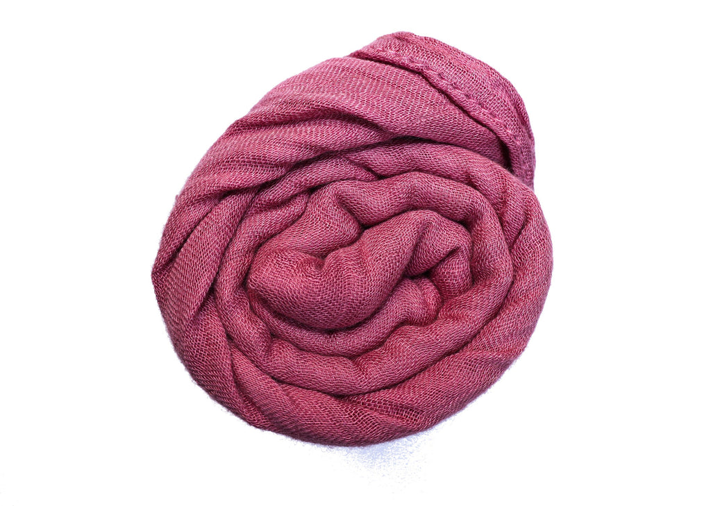Bamboo Muslin Swaddle Blanket - Dark Pink