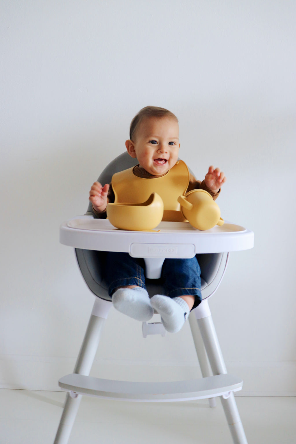 Silicone Baby Bib - Mango