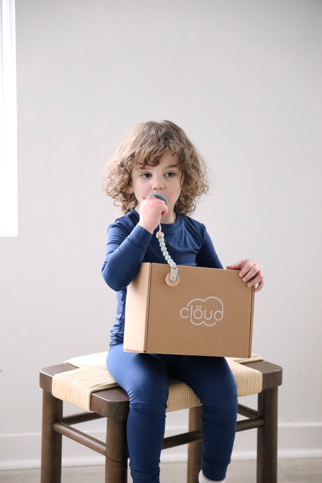 Toddler Snuggle Set – Navy Blue Child Bamboo Pajama