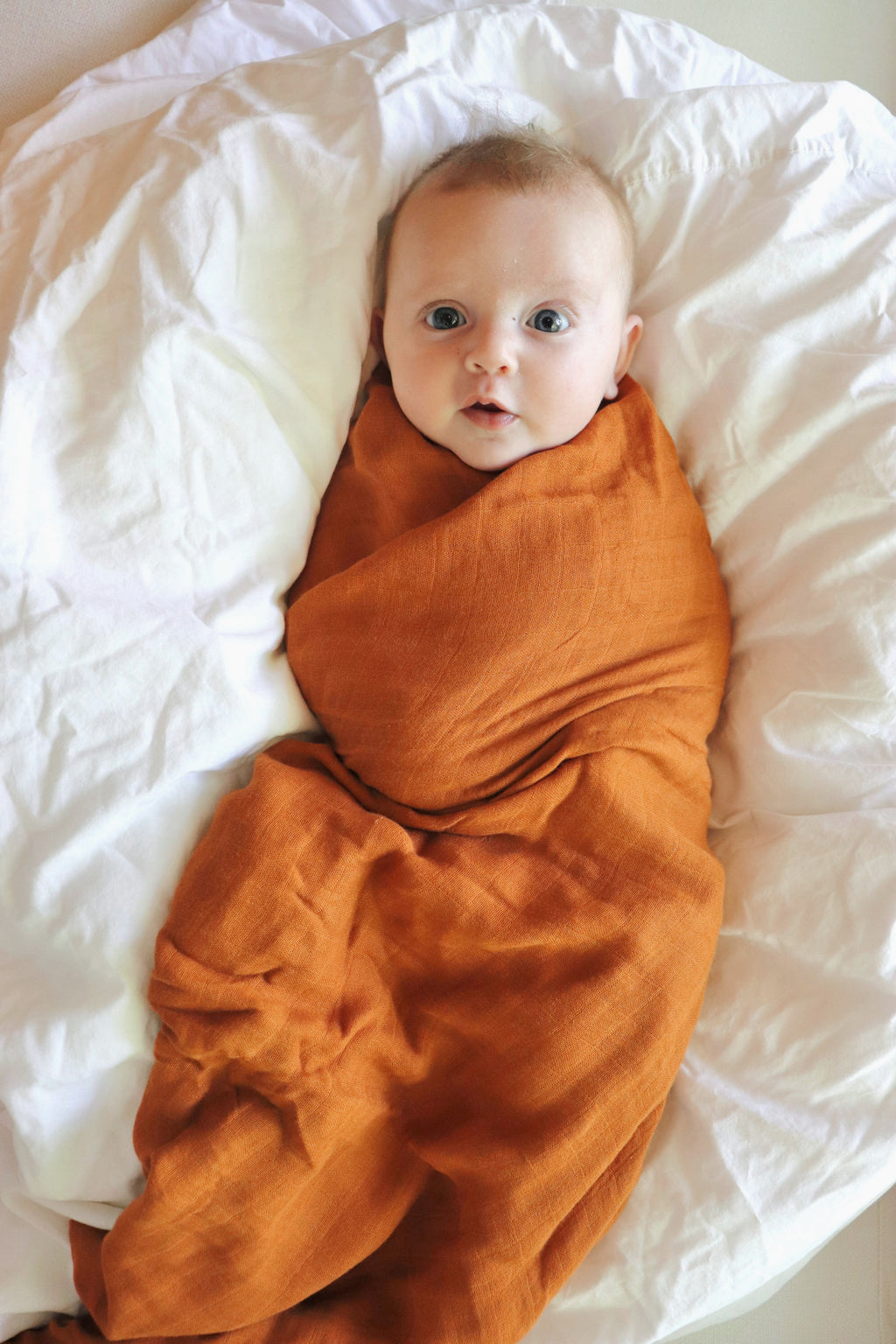 Bamboo Muslin Swaddle Blanket - Terracota