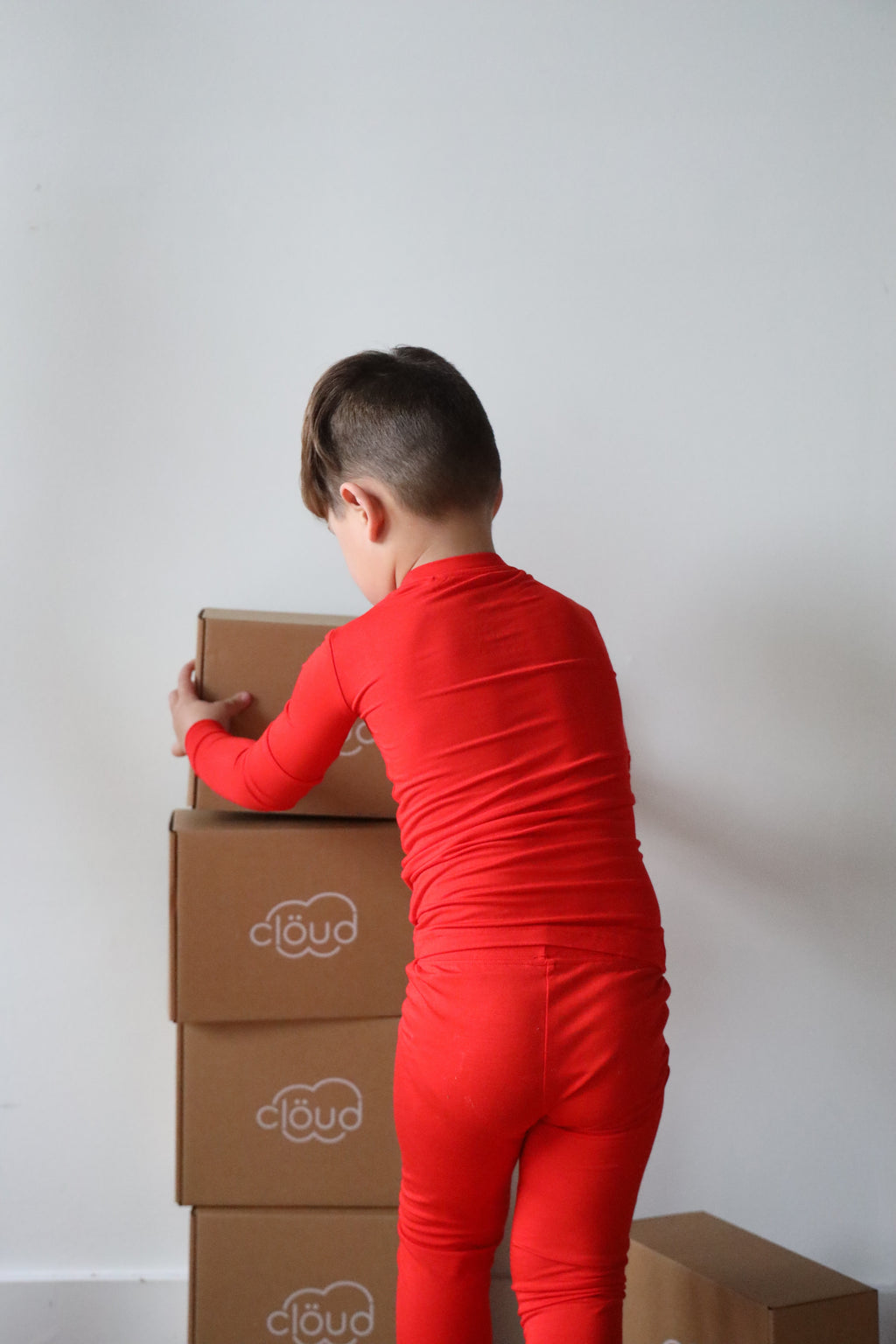 Toddler Snuggle Set – Cherry Red Child Bamboo Pajama