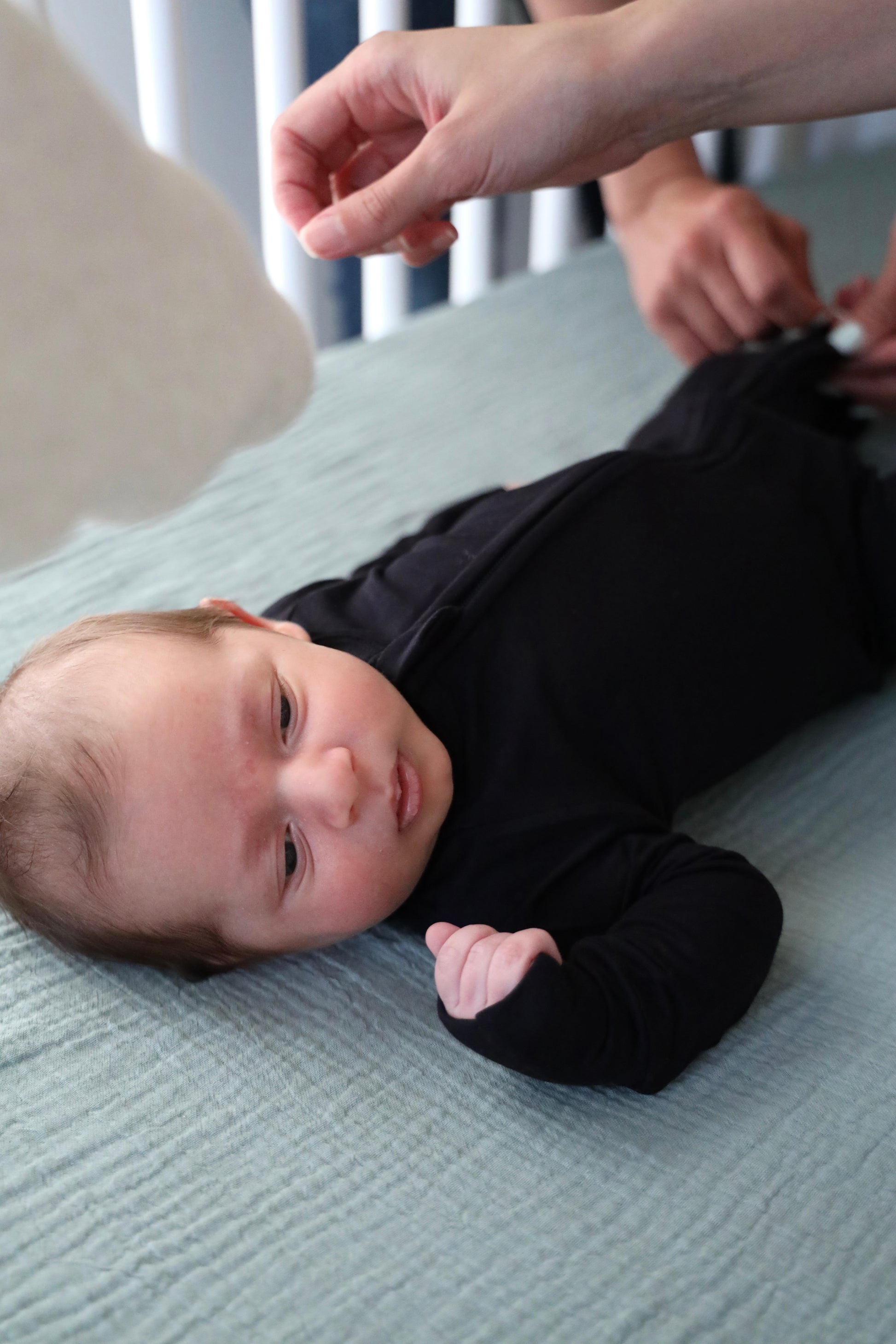 Bamboo Baby Pajama with 2 Zipper – Soft & Breathable Sleepwear | Black