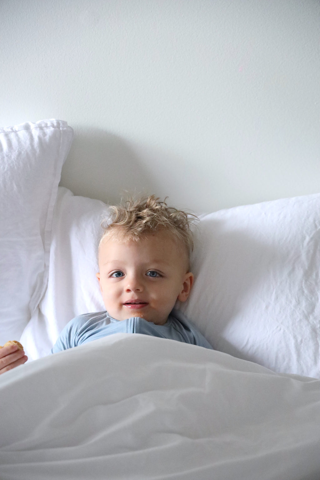 Toddler Snuggle Set – Dusty Blue Child Bamboo Pajama